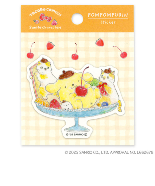 アクティブコーポレーション　トコロコムギ×サンリオ　ステッカー　M01-SL-180