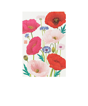 ミドリ（MIDORI）　ポストカード019　80019　ポピー柄　S3