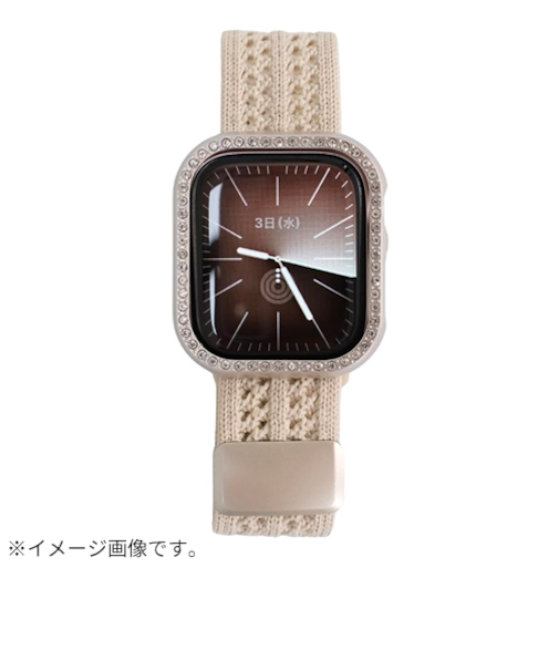 ガーカル（GAACAL）　「通気性と快適さを両立」マグネット式オリジナルナイロンメッシュバンド　38／40／41／42mm　アイボリー