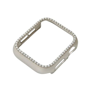 ガーカル（GAACAL）　「GAACALでしか手に入らない」オリジナルパールアップルウォッチフレーム　40mm　シャンパンゴールド