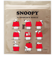 ホールマーク（Hallmark）　ジッパーバッグ　スヌーピー　Happiness　is　Red　HOUSE　5枚入り