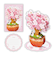 ホールマーク（Hallmark）　春柄立体グリーティングカード　814380　桜盆栽2
