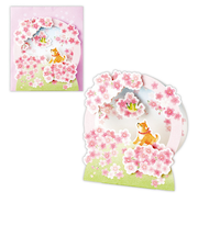 ホールマーク（Hallmark）　多目的／春柄立体グリーティングカード　831493　桜リース
