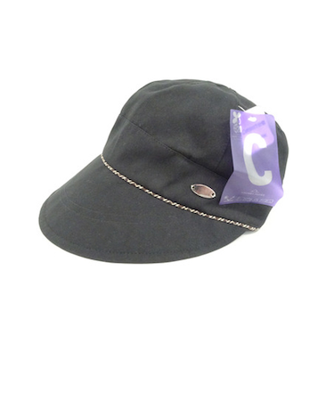 チャビーパックス（CHUBBY　PUCKS）　遮光・遮熱帽子　ワイドブリムキャス　2131304BK　ブラック　無地