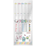 サンスター文具　蛍光ペン　キレーナ（KIRE-NA）　5色セット　ベーシック