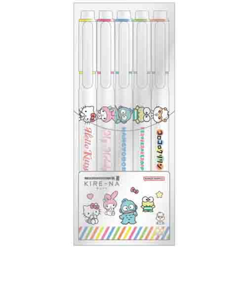 サンスター文具　蛍光ペン　キレーナ（KIRE-NA）　5色セット　ベーシック