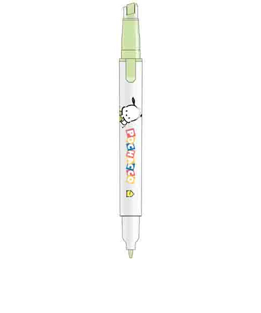 サンスター文具　蛍光ペン　キレーナ（KIRE-NA）　ポチャッコ　ペールグリーン