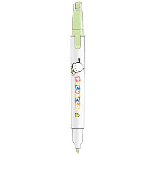 サンスター文具　蛍光ペン　キレーナ（KIRE-NA）　ポチャッコ　ペールグリーン