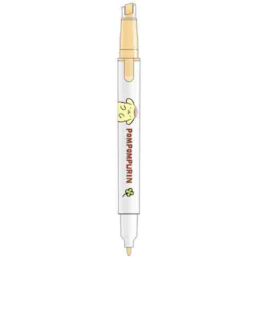 サンスター文具　蛍光ペン　キレーナ（KIRE-NA）　ポムポムプリン　ペールオレンジ