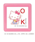 こどものかお　サンリオキャラクターズ　ミニポンスタンプ　2410－015　ハローキティ／OK
