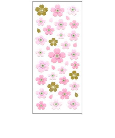 オクヤマ　和風シール　JP178　桜大中小