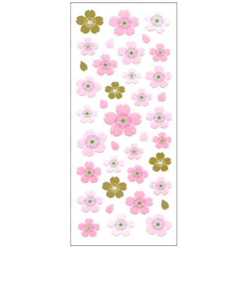 オクヤマ　和風シール　JP178　桜大中小