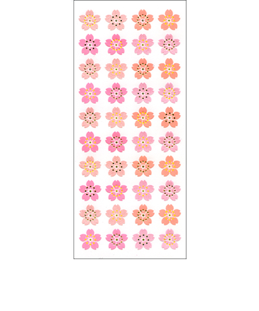 オクヤマ　パールシール　図形桜　PA378　春