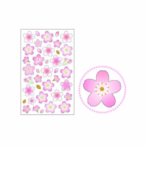 クローズ・ピン　桜　不織布シール　US97039　華やぎ桜
