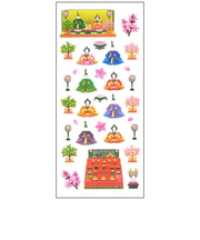 オクヤマ　和風シール　JP563　雛壇