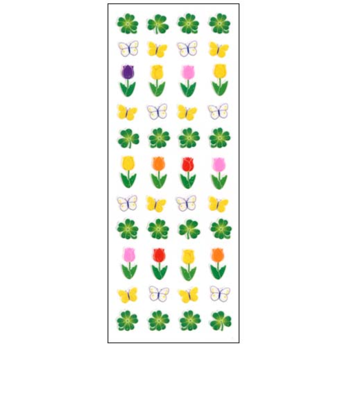 オクヤマ　ラメ入りシール　CR169　チューリップ