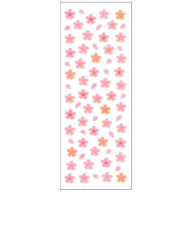 オクヤマ　ラメ入りシール　CR278　桜吹雪