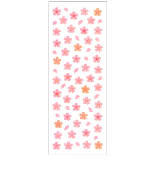 オクヤマ　ラメ入りシール　CR278　桜吹雪