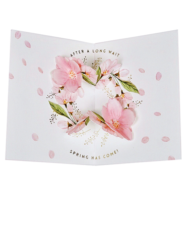 グリーティングライフ　さくらリースポップアップカード　TK－43