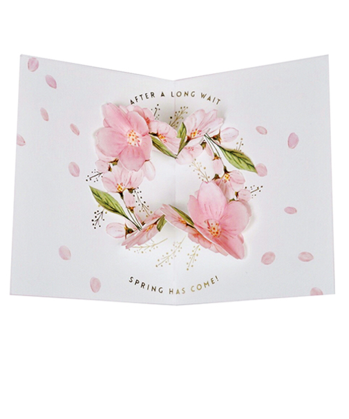 グリーティングライフ　さくらリースポップアップカード　TK－43