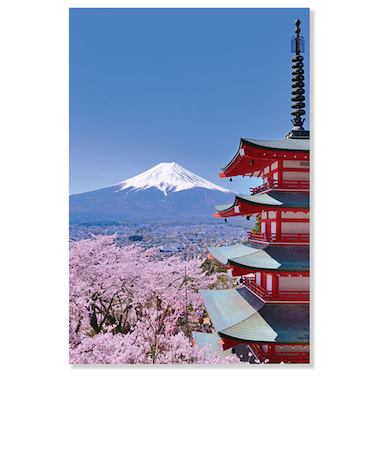 アクティブコーポレーション　春・さくら　ポストカード　PW－657h　五重塔