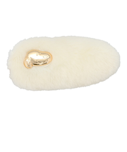 粧美堂（SHOBIDO）　スヌーピー　フェイクフェイクファー　前髪クリップ　SN46941　オフホワイト