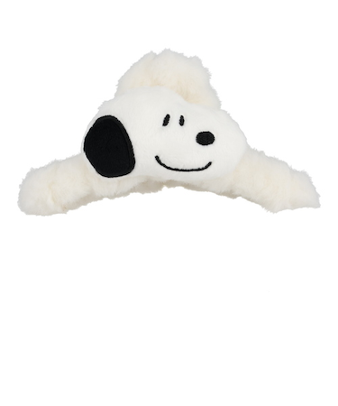 粧美堂（SHOBIDO）　スヌーピー　フェイクフェイクファー　バンスクリップ　SN46938　スヌーピー＆ウッドストック