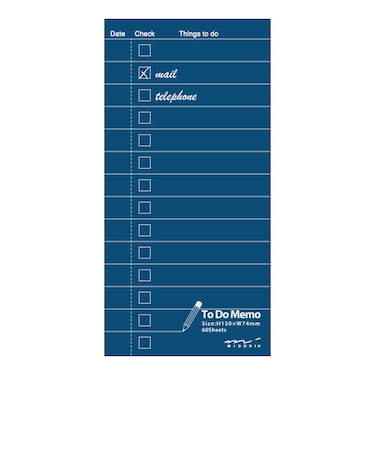 ミドリ（MIDORI）　メモ　ToDoリスト　91802345　紺