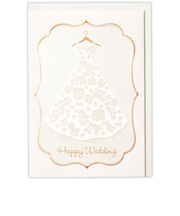 ホールマーク（Hallmark）　グリーティングカード　結婚お祝い　817626　ホワイトウエディングドレス2