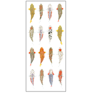 オクヤマ　和風シール　JP317　錦鯉