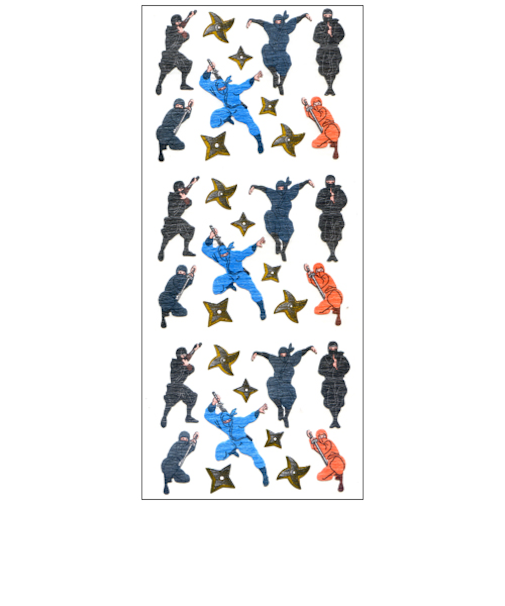 オクヤマ　和風シール　JP293　忍者