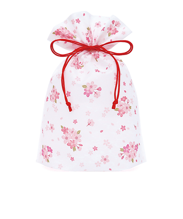 インディゴ　PG500　巾着袋　S　小花