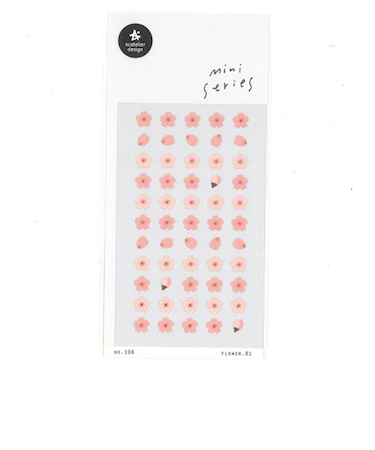 スワテリエ（suatelier）　ステッカー　106flower01