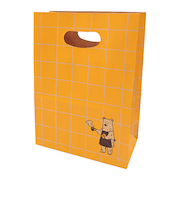 インディゴ　ハンディバッグ　ティータイムベア　イエロー　PP047　5枚入