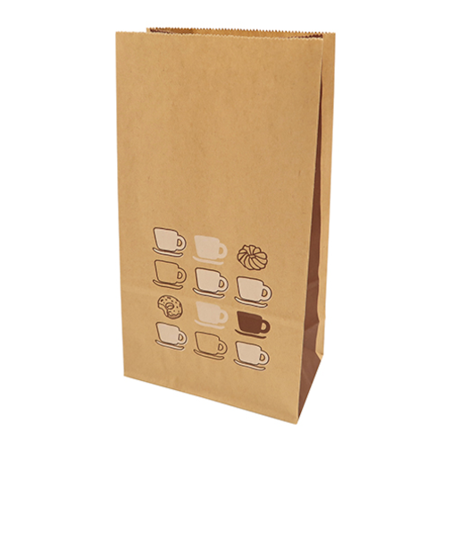 インディゴ　ボトムバッグ　S　コーヒー　ブラウン／クラフト　PP046　10枚入