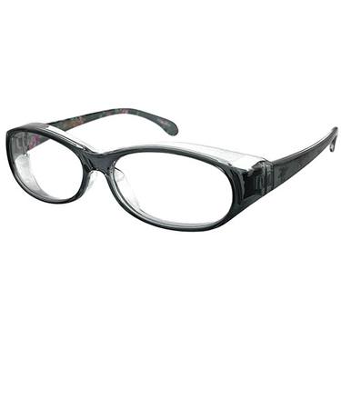 エッジスタイル（EdgeStyle）　プロテクション花粉グラス　クリアグレー／小花