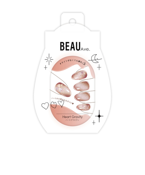 ビューティーアベニュー（Beauty　Avenue）　生ジェルネイルシール　ハートグラビティ　24枚入