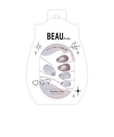 ビューティーアベニュー（Beauty　Avenue）　生ジェルネイルシール　ウエスタンスカイ　24枚入
