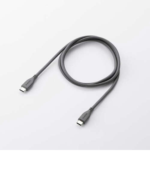 エレコム（ELECOM）　USB-C－Cケーブル　240W　シリコン　1.0mm　MPA-CCPESS10GY　グレー