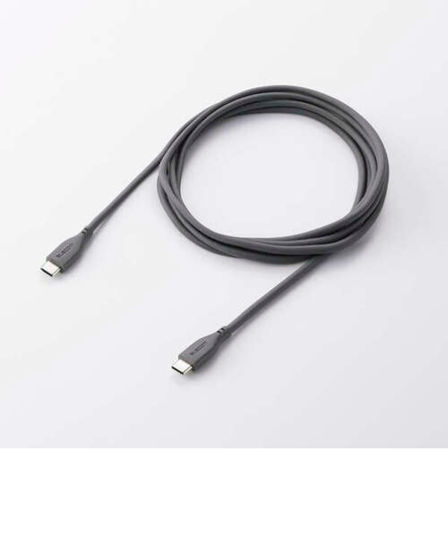 エレコム（ELECOM）　USB-C－Cケーブル　240W　シリコン　2.0mm　MPA-CCPESS20GY　グレー