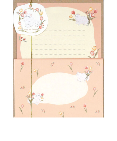 ラボクリップ（LABCLIP）　スーレフルール　レターセット　A26-SFLS-PK　ピンク