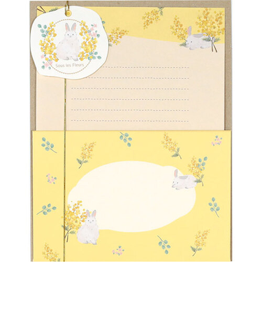 ラボクリップ（LABCLIP）　スーレフルール　レターセット　A26-SFLS-YE　イエロー