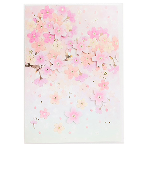 クローズ・ピン　桜グリーティングカード　花びら