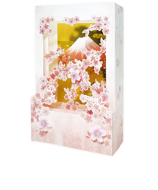 クローズ・ピン　桜グリーティングカード　立体