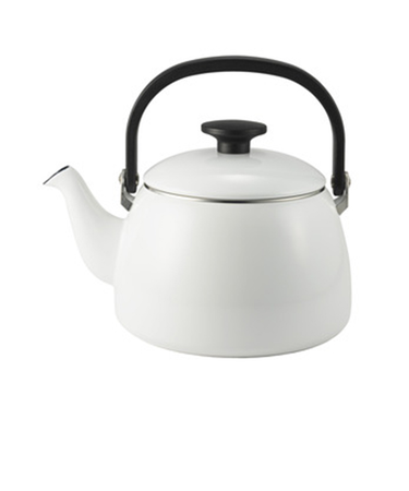 富士ホーロー（FUJIHORO）　コットンプラスシリーズ　ケトル　2.5L　ホワイト