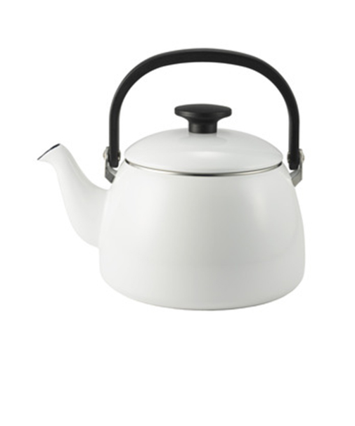 富士ホーロー（FUJIHORO）　コットンプラスシリーズ　ケトル　2.5L　ホワイト