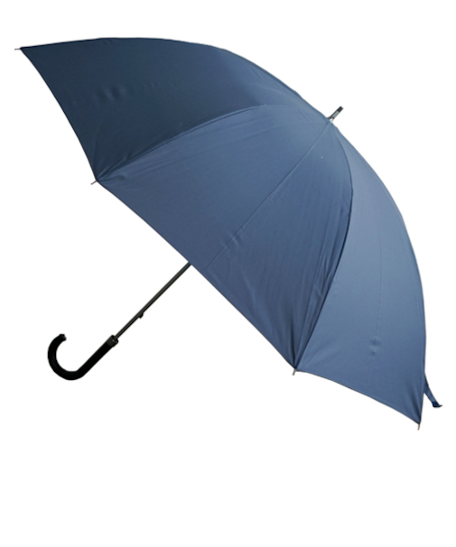 小宮商店　デイリーユースアンブレラ　耐風強度2倍の新型クロス骨　風で裏返らない傘　75cm　大判　657074　紺