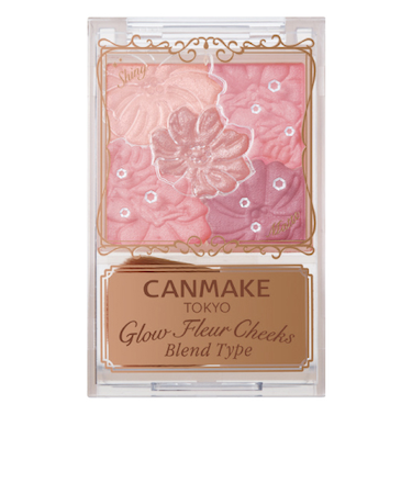 キャンメイク（CANMAKE）　グロウフルールチークス（ブレンドタイプ）　B02　ローズバレリーナ