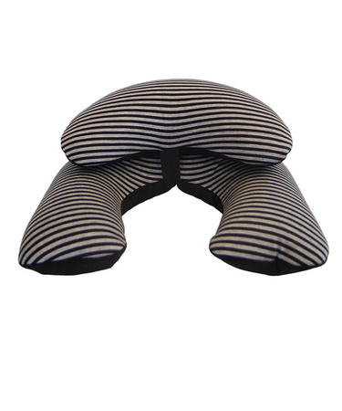 ゴーウェル（gowell）　トラベルクッションボーダークラウド　ブラック