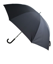 小宮商店　デイリーユースアンブレラ　耐風強度2倍の新型クロス骨　風で裏返らない傘　75cm　大判　657074　黒